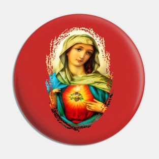 Immaculate Heart of Virgin Mary Catholic Saint A-101521 Pin