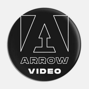 arrow video Game logo Fantasy Retro Pin