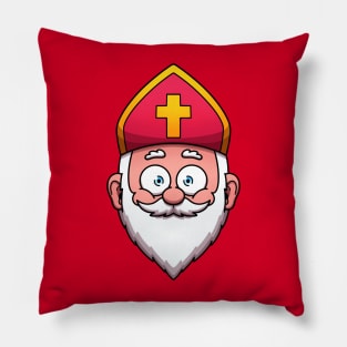 Saint Nicolaas Face Pillow