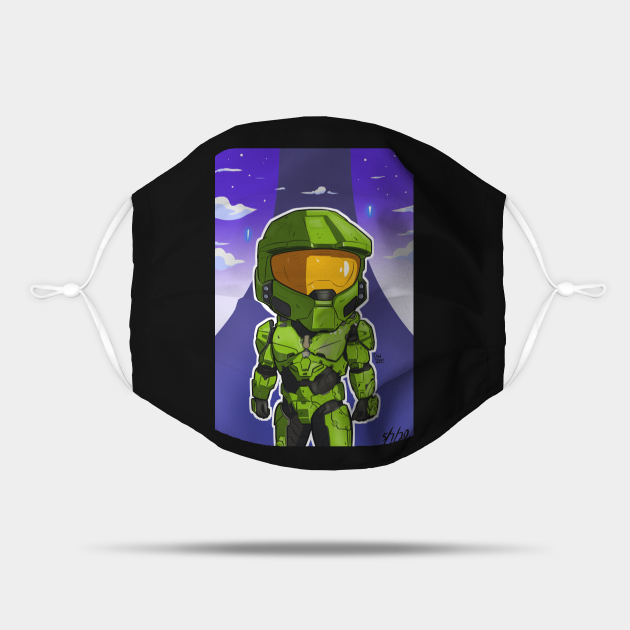 Master Chief Halo Infinite Spartan Mask TeePublic