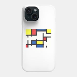 Tribute to Mondrian III Phone Case