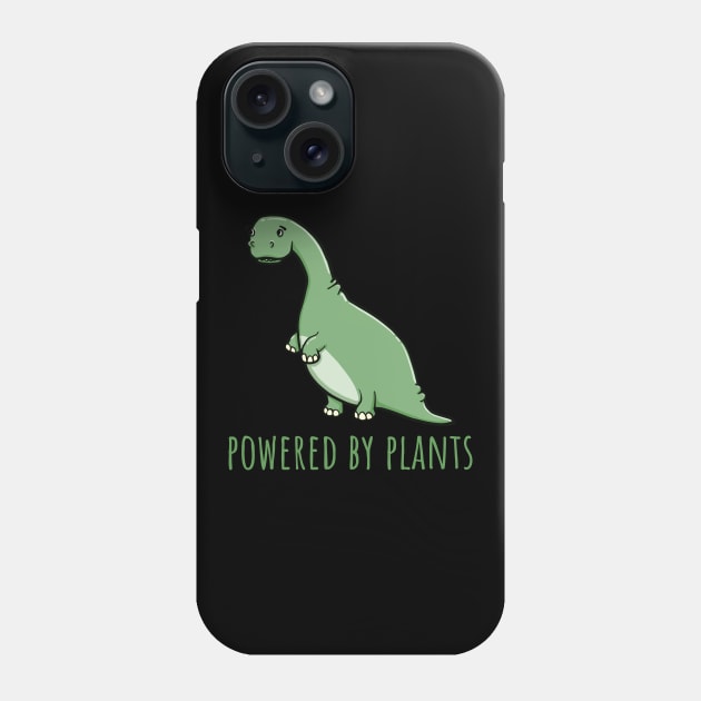 Powered By Plants Dinosaur Phone Case by Huhnerdieb Apparel