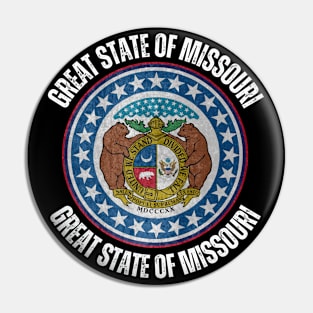 Missouri State Flag Pin