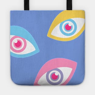 Big Pastel Eyes Tote