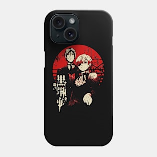 Black butler Sebastian michaelis  Ciel phantomhive Vintage Phone Case