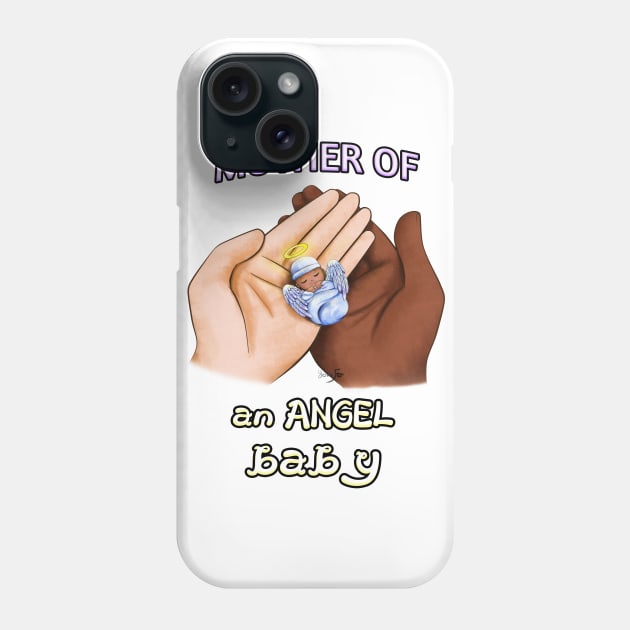 Mother of an Angel Baby (Interracial) Phone Case by Yennie Fer (FaithWalkers)