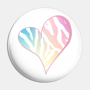 Rainbow Zebra Pin