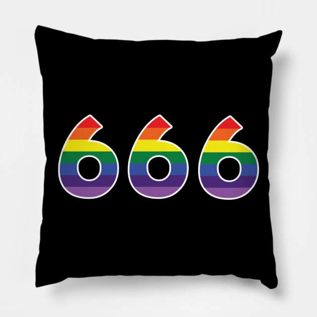 666 Pillow by mickeyralph