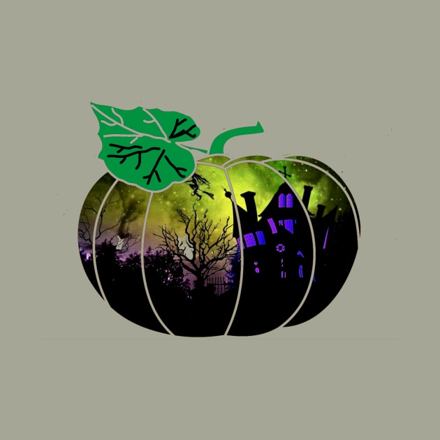 Haunted House Pumpking by Things2followuhome