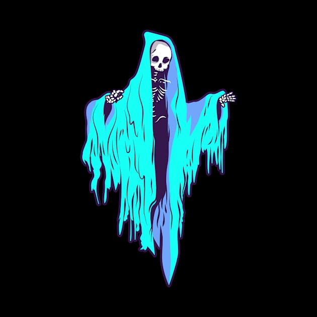 Blue Halloween Skeleton by Hssinou