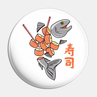 Salmon Sushi Pin