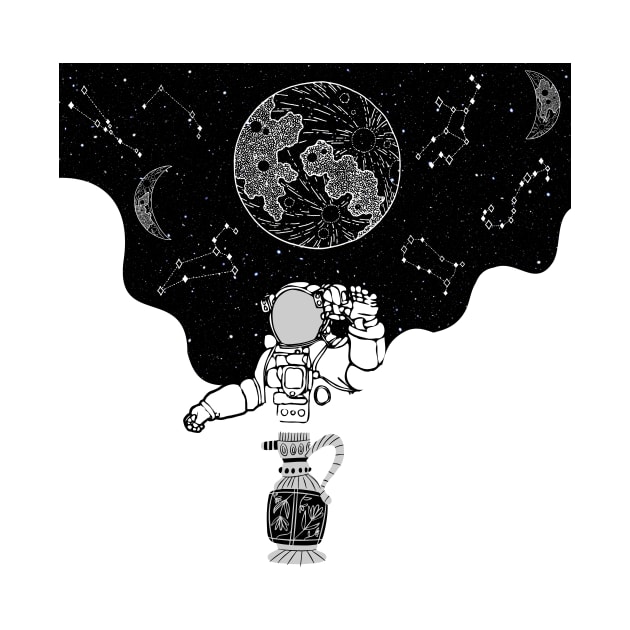 The Happy Spaceman and the Constellations by Moshi Moshi Designs