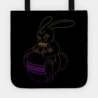 Easter bunny with easter egg Tote