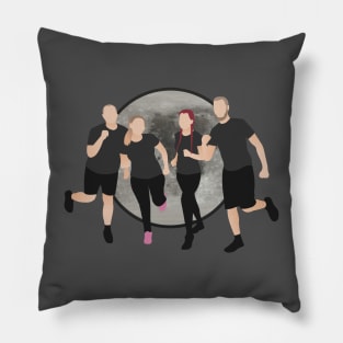 Night run with friends Pillow