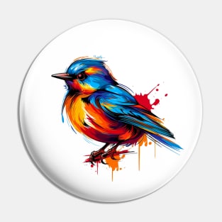 bird with pop art style Pin