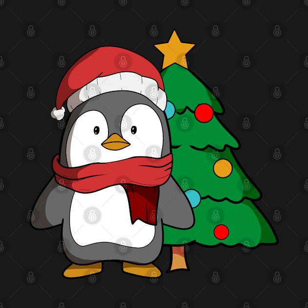 Penguin Santa Hat Christmas by TheBeardComic