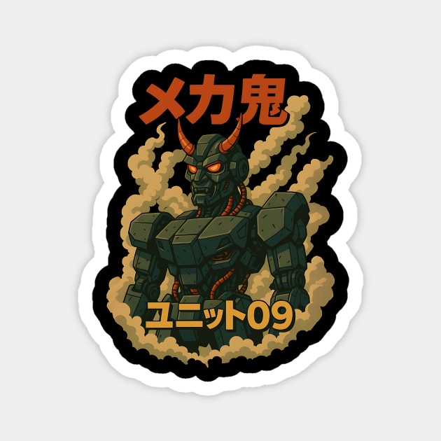 Demon Oni Mech Division 09 Magnet by Designed By Marty