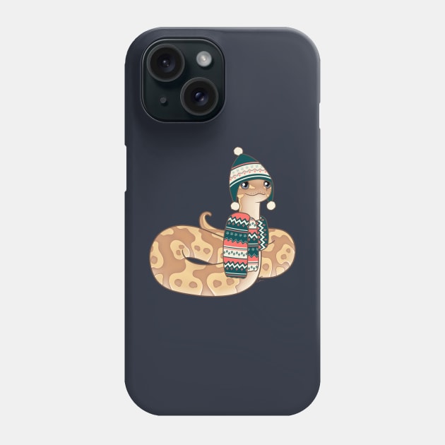 Banana Ball Python Christmas Edition Phone Case by anacecilia