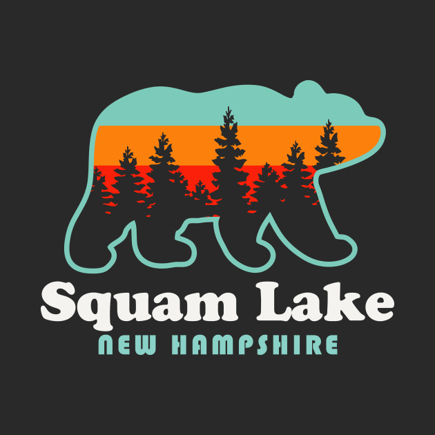 Squam Lake New Hampshire Camping White Mountains by PodDesignShop