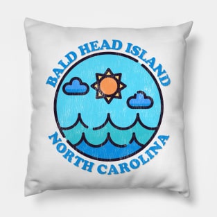 Bald Head Island, NC Summertime Vacationing Ocean Skyline Pillow