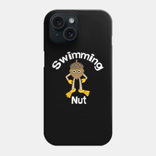 Swimming Nut Text Phone Case