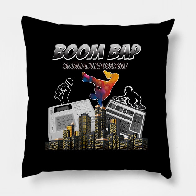 BOOM BAP Pillow by CATEGORY 5 DESIGNS