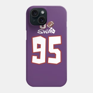 University Of Swag Pigs Football Jersey #95 Phone Case