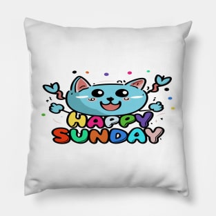 Happy Sunday Pillow