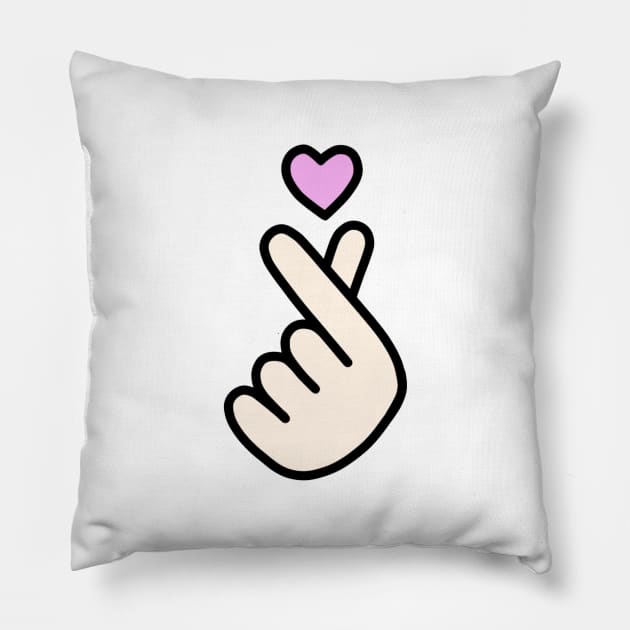 K-POP Finger Heart Design Pillow by Bystanders