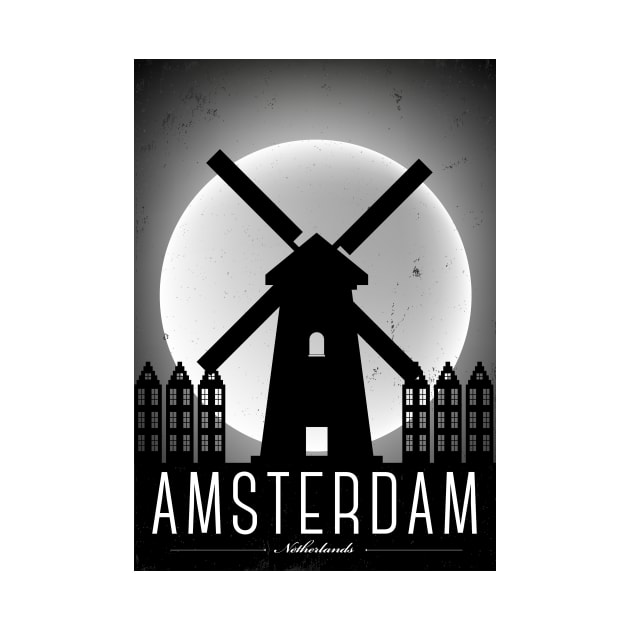 Amsterdam Poster Design by kursatunsal