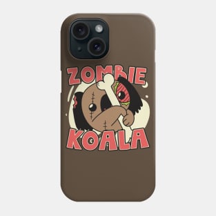 Cute Zombie Koala // Funny Halloween Zombie Animals Phone Case