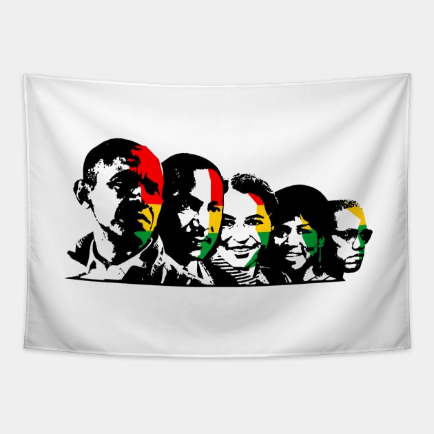 Copy of People’s pride/Black history month Africa /BLACK PRIDE Tapestry by Misfit04