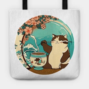 Lucky Cat Coffee Time Tote