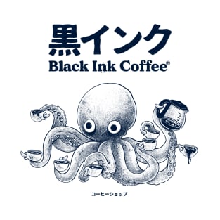 Black ink coffee octopus T-Shirt