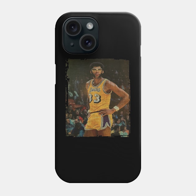 Kareem Abdul Jabbar Vintage Phone Case by CAH BLUSUKAN