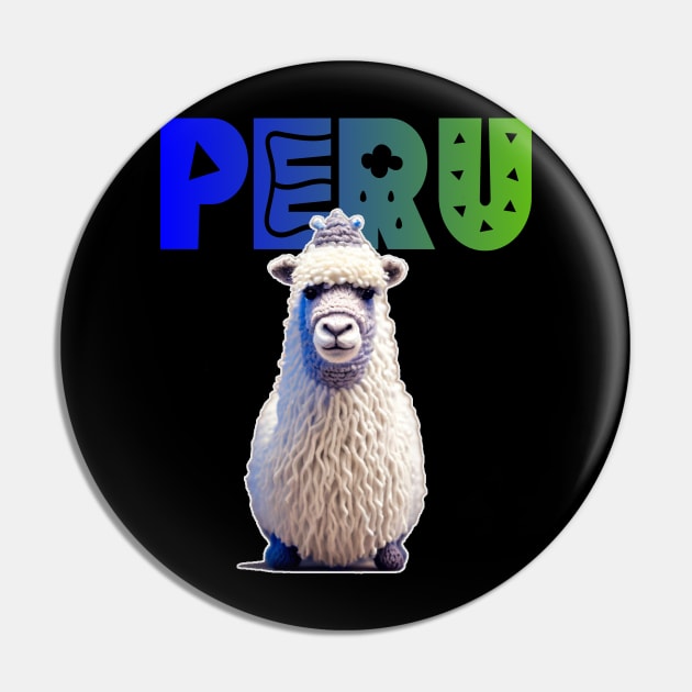 Alpaca Peru Pin by BrightC