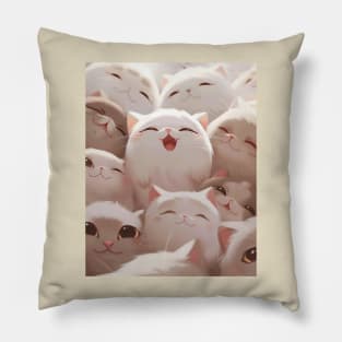 Kawaii Little Cats Pillow