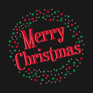 Merry Christmas Lights Wreath T-Shirt