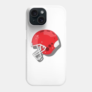 Red Football Helmet Phone Case