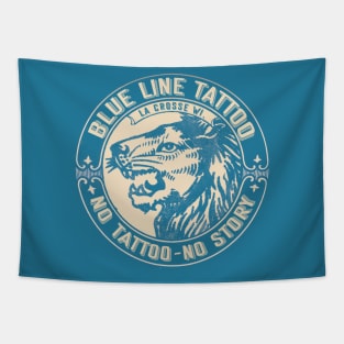 Blue Line Tattoo La Crosse WI No Tattoo No Story Tapestry