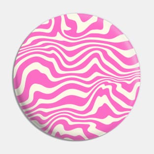 Pink zebra pattern Pin