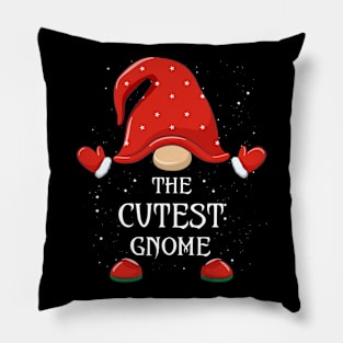 The Cutest Gnome Matching Family Group Christmas Pajama Pillow