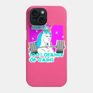 Barbell unicorn, Unicorn strong, girls who lift, fitness Phone Case