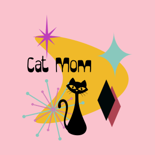 Retro Cat Mom T-Shirt