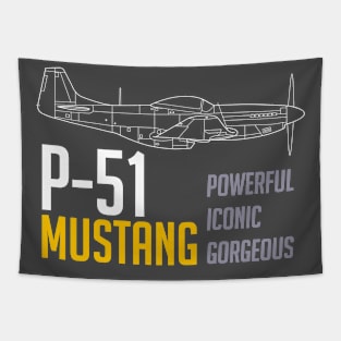 P-51 Mustang: Powerful-Iconic-Gorgeous Tapestry