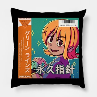 vaporwave anime aesthetic girl nami Pillow