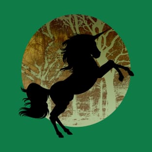 Unicorn in woods T-Shirt