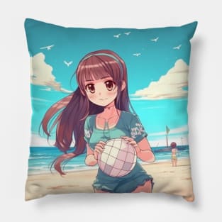 Kawaii Dreams - Cute Anime Girl Design Pillow