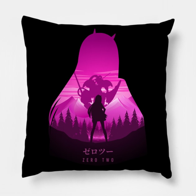 Zero Two Pillow by The Artz