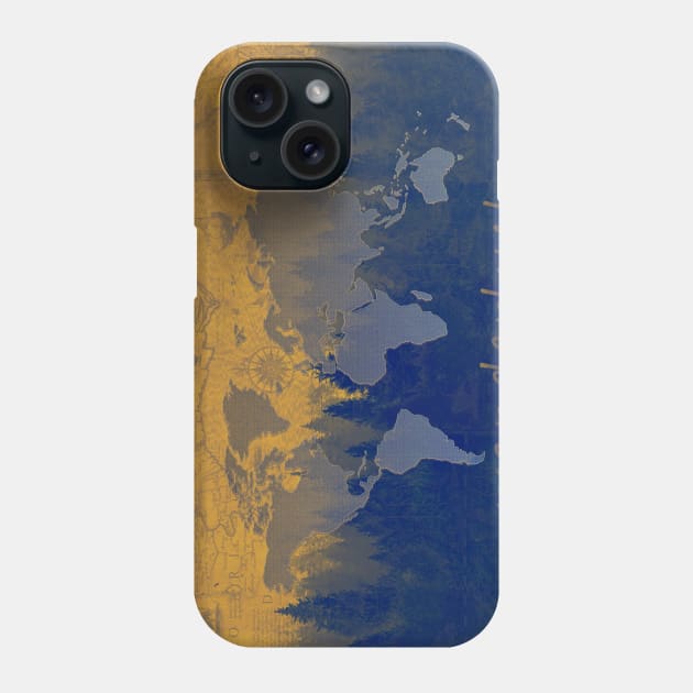 world map forest Phone Case by BekimART